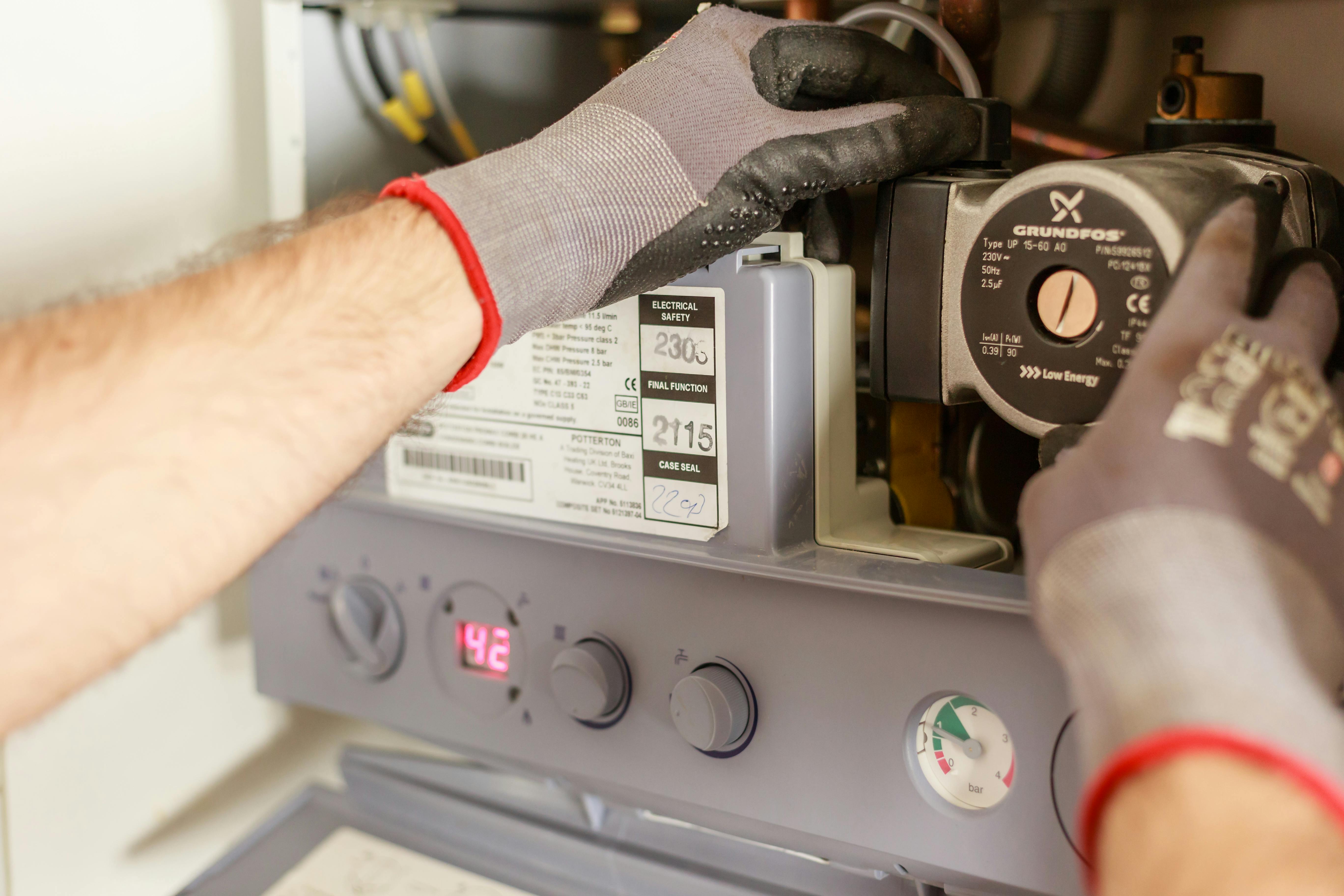 Intervention sur une installation de chauffage central